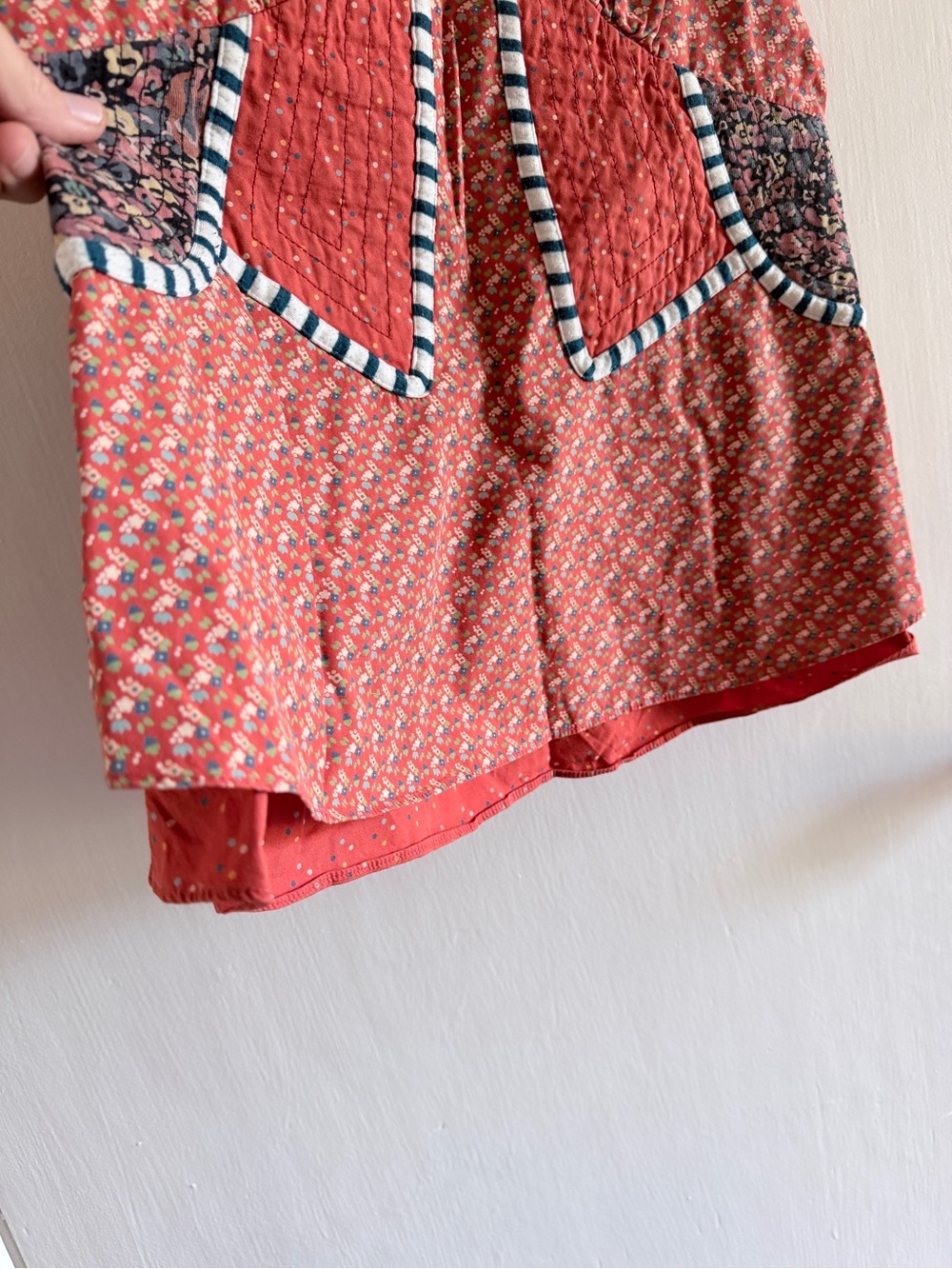 Marc Jacobs Red Patchwork Camisole with Striped Trim - Picture 9 of 9